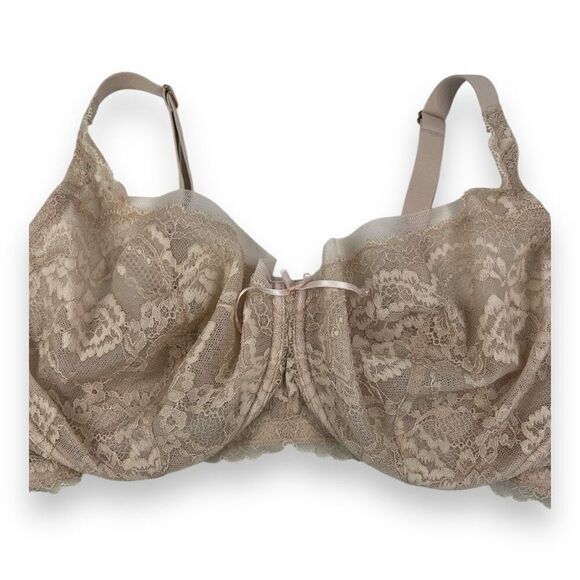 Skarlett Blue Lace Tan Bra Size 40DD - Picture 3 of 6